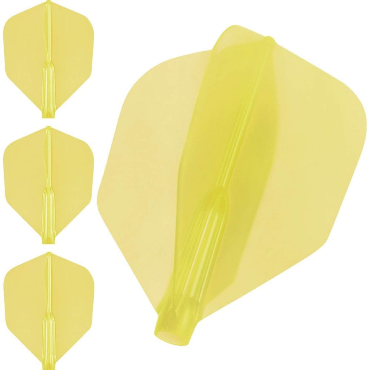 Dart Flights - Cosmo - Fit Flight Air - Shape - Plain - Standard Dart Flights Yellow
