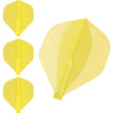 Cosmo - Fit Flight Air - Standard - Plain - Big Wing Dart Flights - Yellow