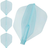 Cosmo - Fit Flight Air - Shape - Plain - Standard Dart Flights - Aqua