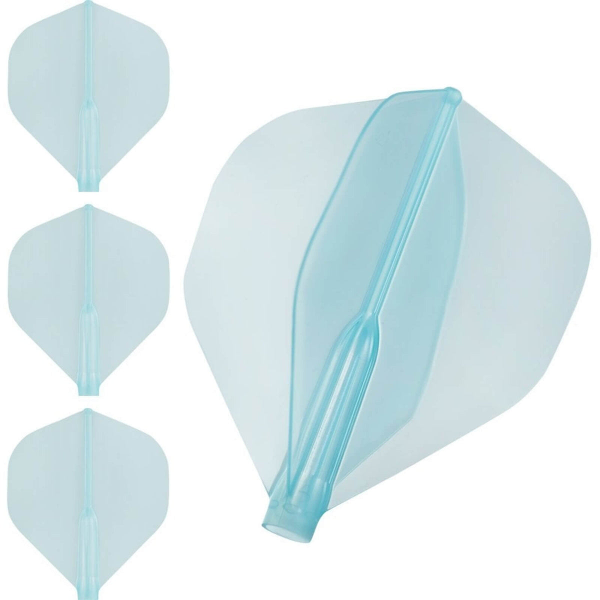 Dart Flights - Cosmo - Fit Flight Air - Standard - Plain - Big Wing Dart Flights Aqua