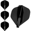 Cosmo - Fit Flight Air - Standard - Plain - Big Wing Dart Flights - Black