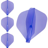 Cosmo - Fit Flight Air - Standard - Plain - Big Wing Dart Flights - Blue