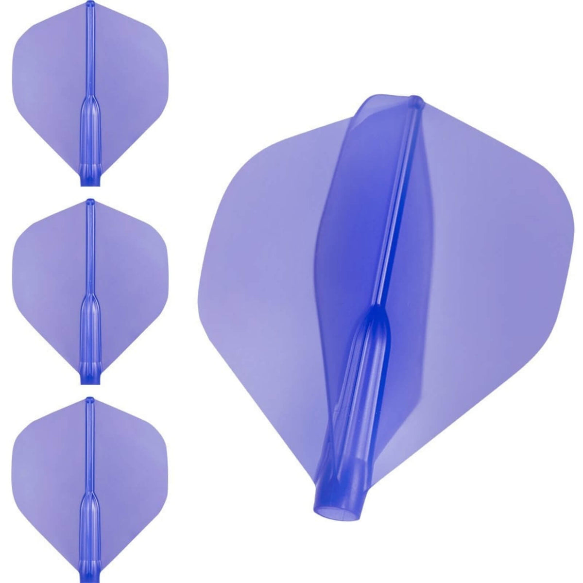 Dart Flights - Cosmo - Fit Flight Air - Standard - Plain - Big Wing Dart Flights Blue