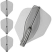 Cosmo - Fit Flight Air - Shape - Plain - Standard Dart Flights - Clear Black