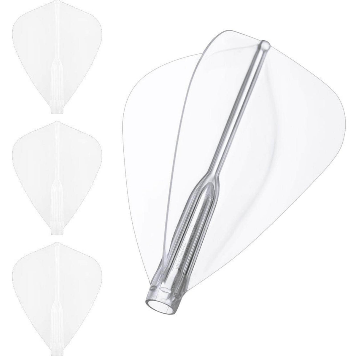 Dart Flights - Cosmo - Fit Flight Air - Plain - Kite Dart Flights Clear