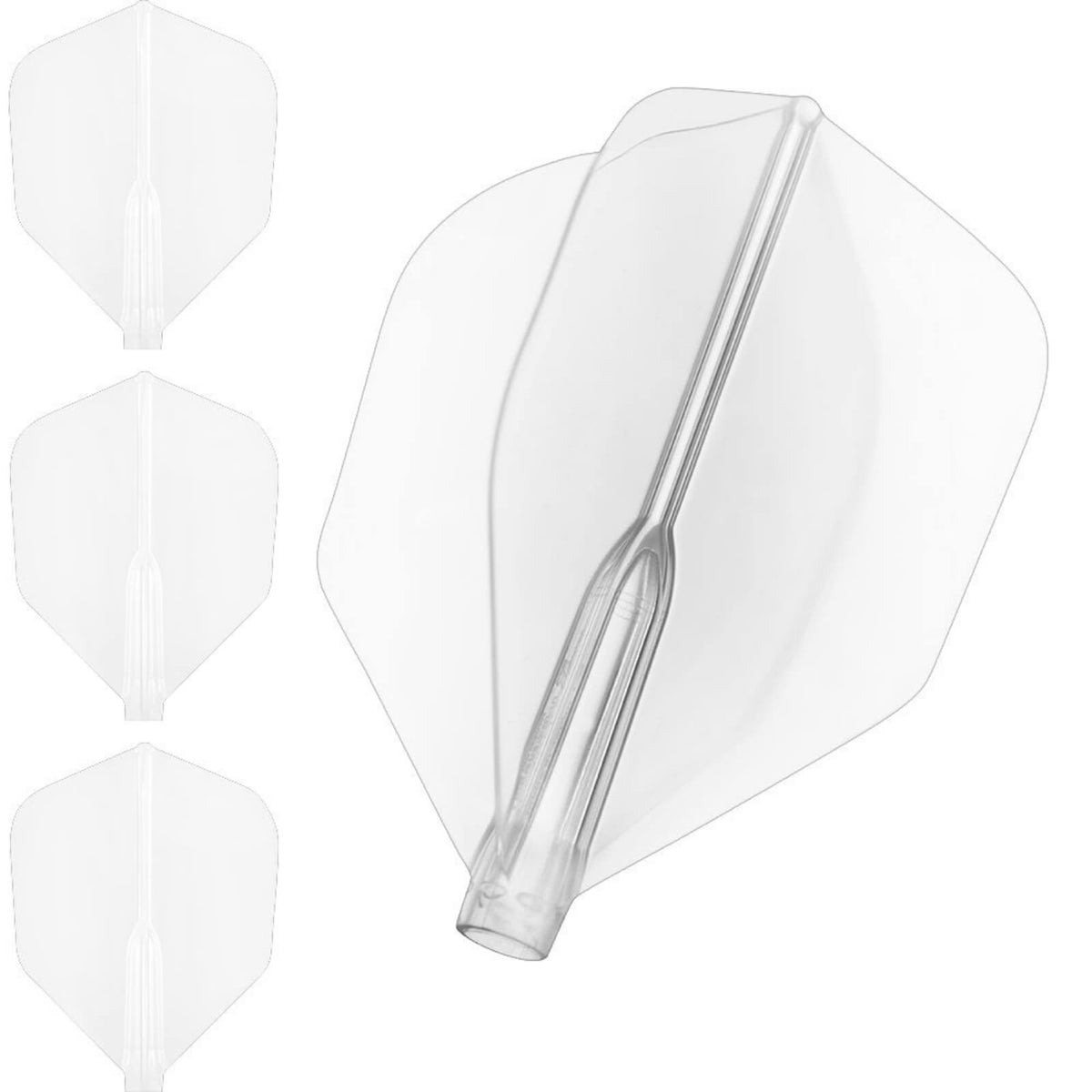 Dart Flights - Cosmo - Fit Flight Air - Shape - Plain - Standard Dart Flights Clear