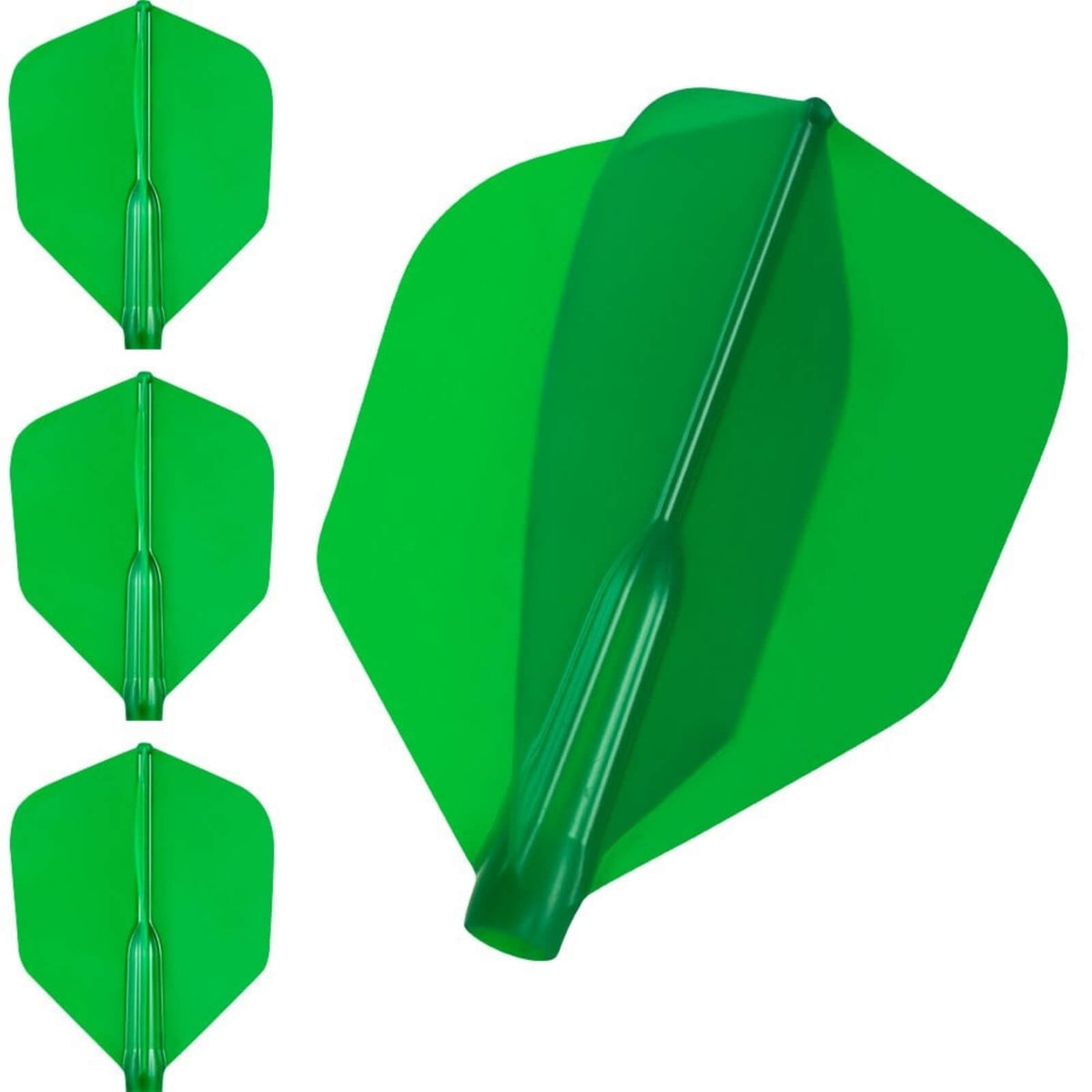 Dart Flights - Cosmo - Fit Flight Air - Shape - Plain - Standard Dart Flights Green
