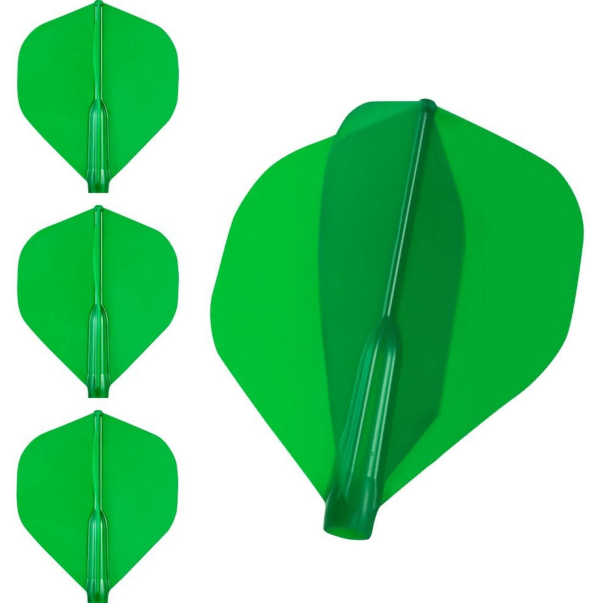 Dart Flights - Cosmo - Fit Flight Air - Standard - Plain - Big Wing Dart Flights Green