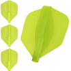 Cosmo - Fit Flight Air - Shape - Plain - Standard Dart Flights - Lime Green