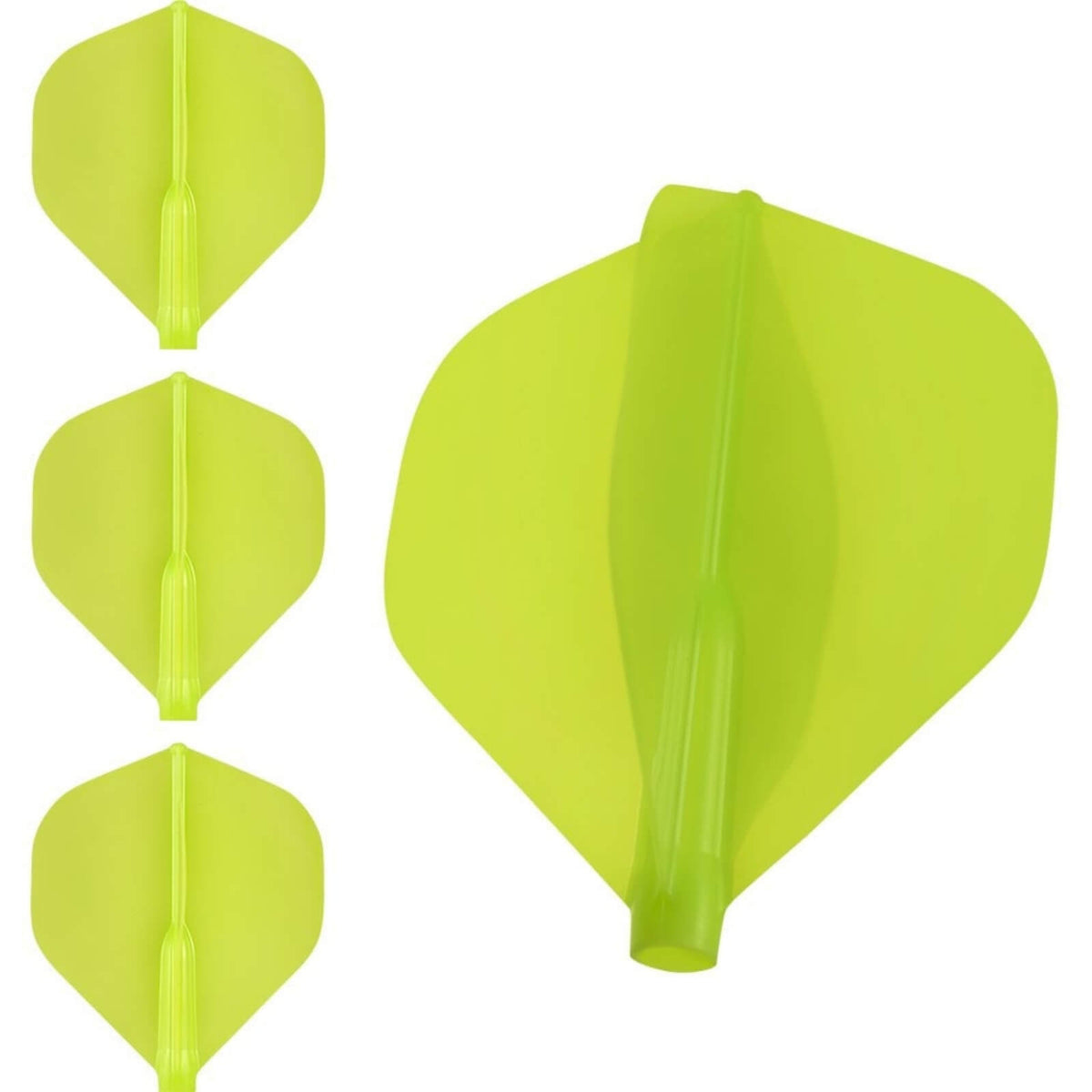 Dart Flights - Cosmo - Fit Flight Air - Standard - Plain - Big Wing Dart Flights Lime Green