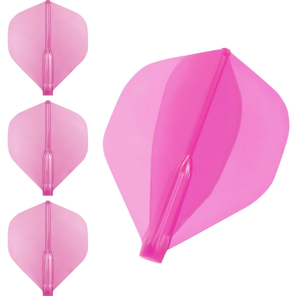 Dart Flights - Cosmo - Fit Flight Air - Standard - Plain - Big Wing Dart Flights Magenta