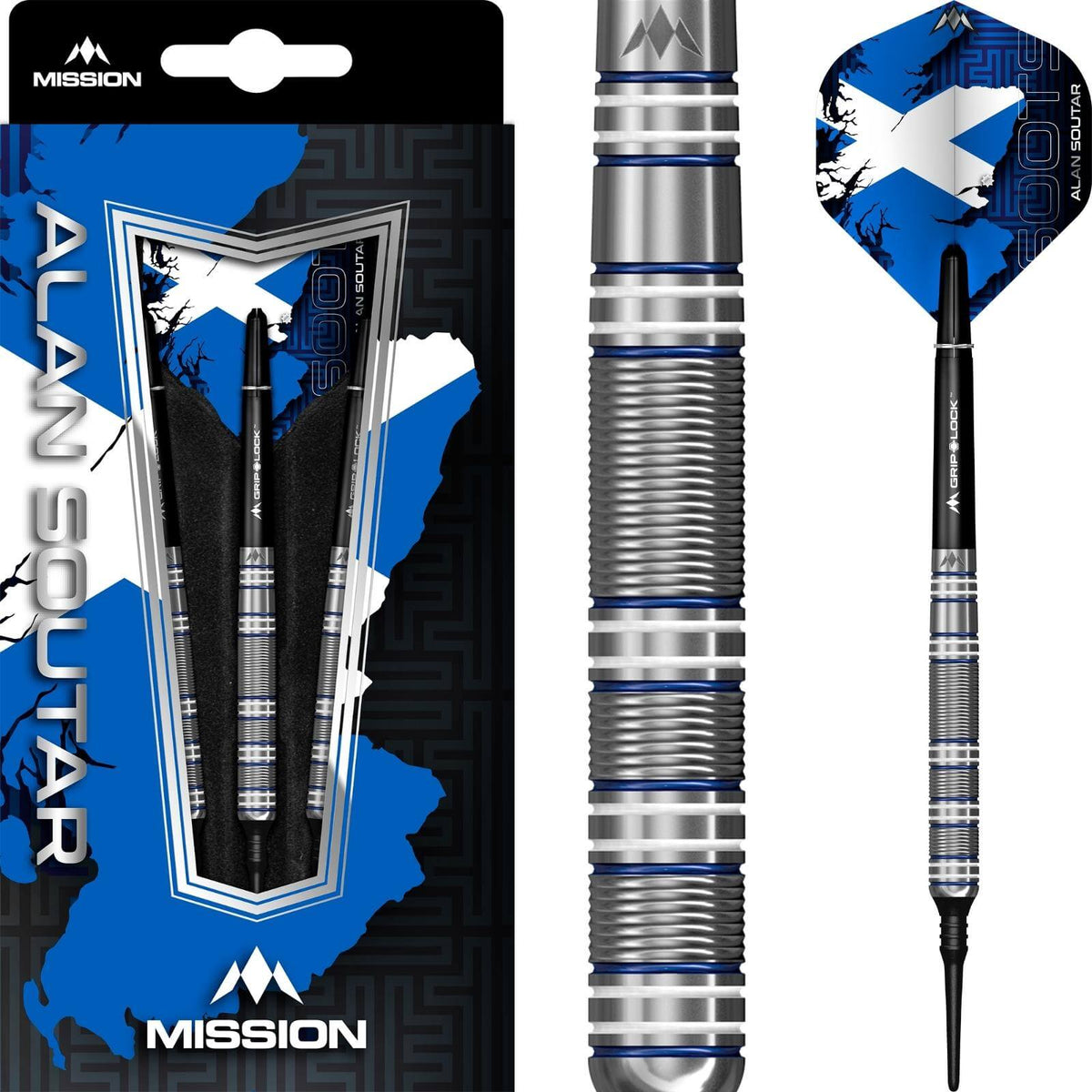 Darts - Mission - Alan Soutar Darts - Soft Tip - 90% Tungsten - 22g 