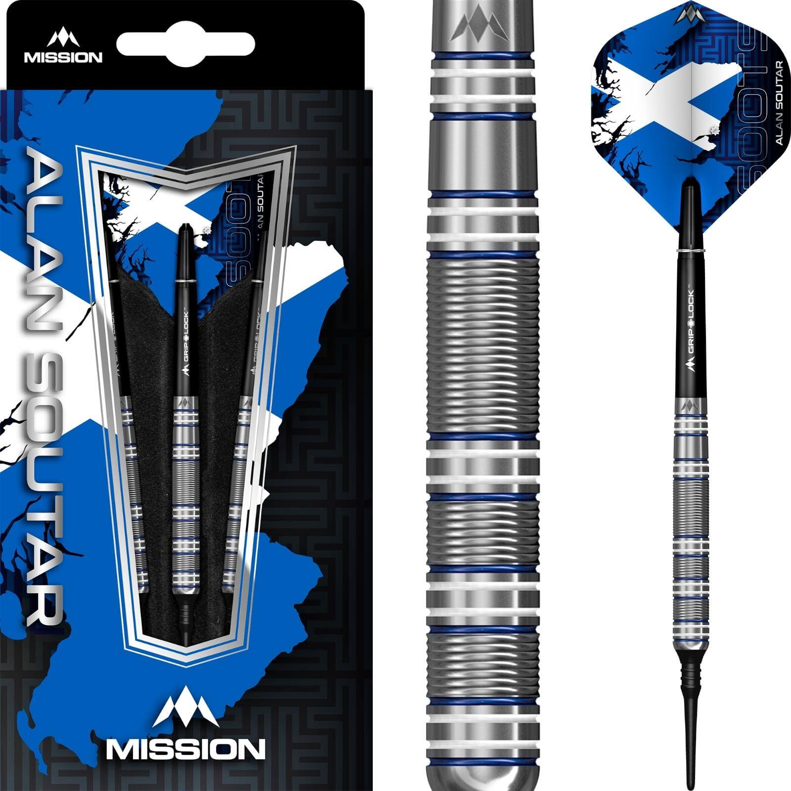 Darts - Mission - Alan Soutar Darts - Soft Tip - 90% Tungsten - 22g 