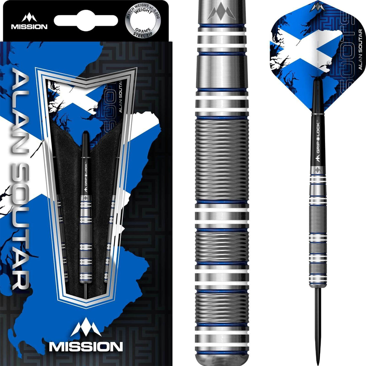 Mission - Alan Soutar Darts - 90% Tungsten - 22g 24g 26g 28g -