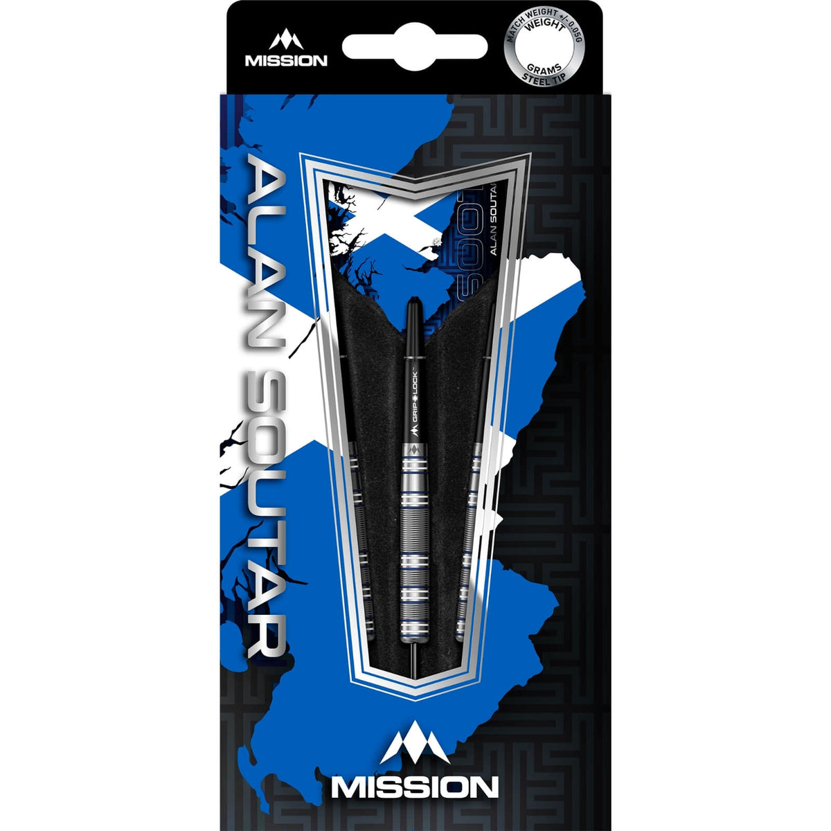 Darts - Mission - Alan Soutar Darts - Steel Tip - 90% Tungsten - 22g 24g 26g 28g 