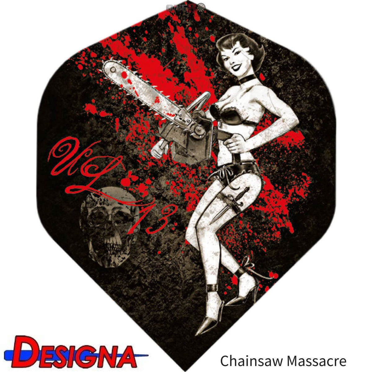 Dart Flights - Designa - Alchemy - Big Wing Dart Flights Chainsaw Massacre