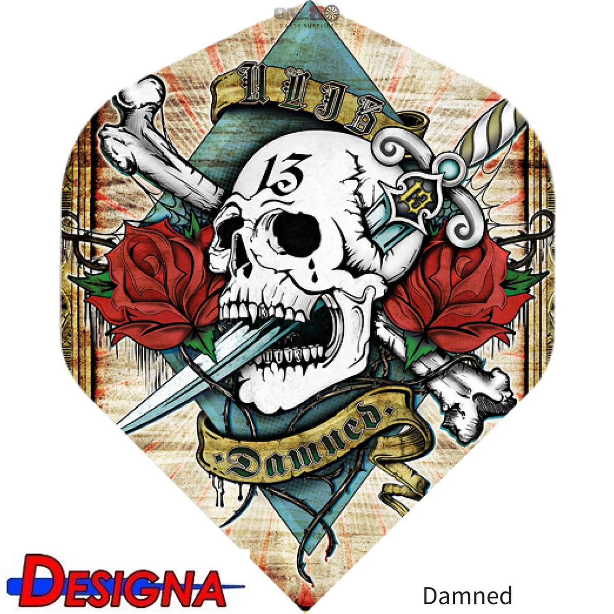 Dart Flights - Designa - Alchemy - Big Wing Dart Flights Damned