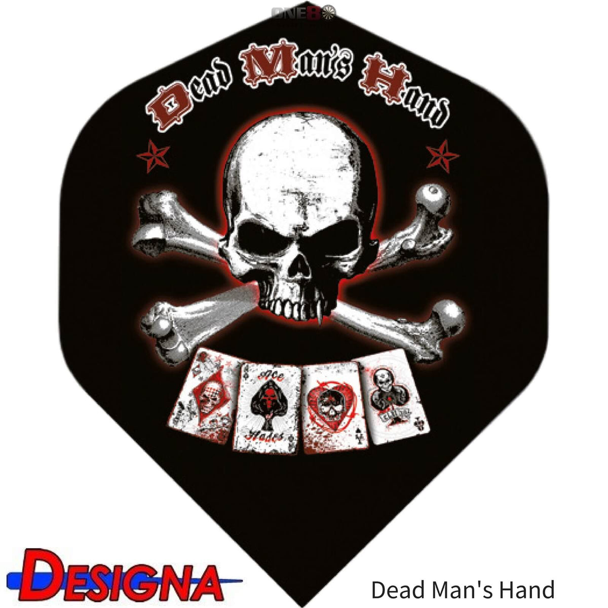 Dart Flights - Designa - Alchemy - Big Wing Dart Flights Dead Man&#39;s Hand