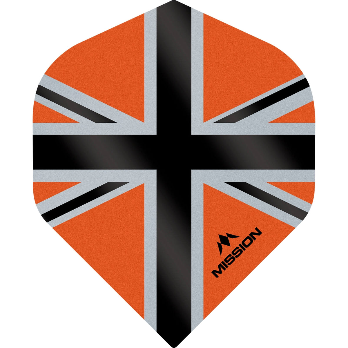 Dart Flights - Mission - Alliance-X - Big Wing Dart Flights Orange
