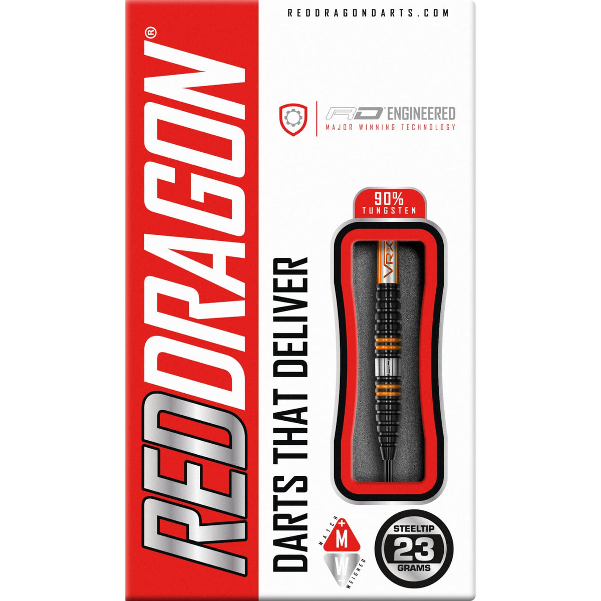 Darts - Red Dragon - Amberjack Pro 2 Darts - Steel Tip - 90% Tungsten - 23g 25g 