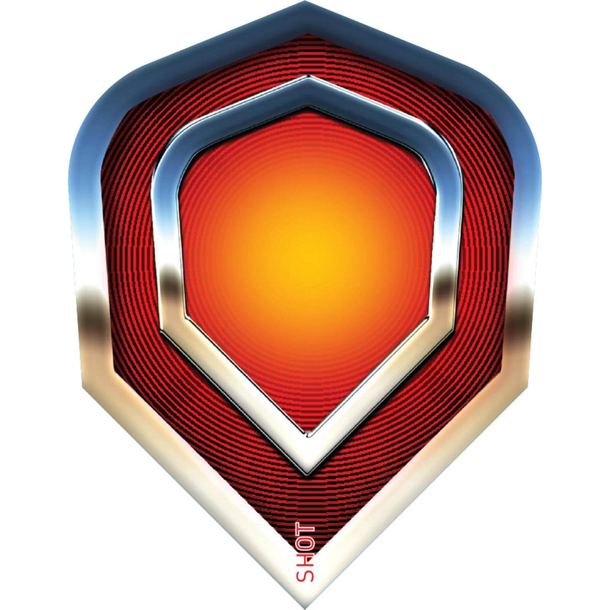 Dart Flights - Shot - Americana - Standard Dart Flights Chrome