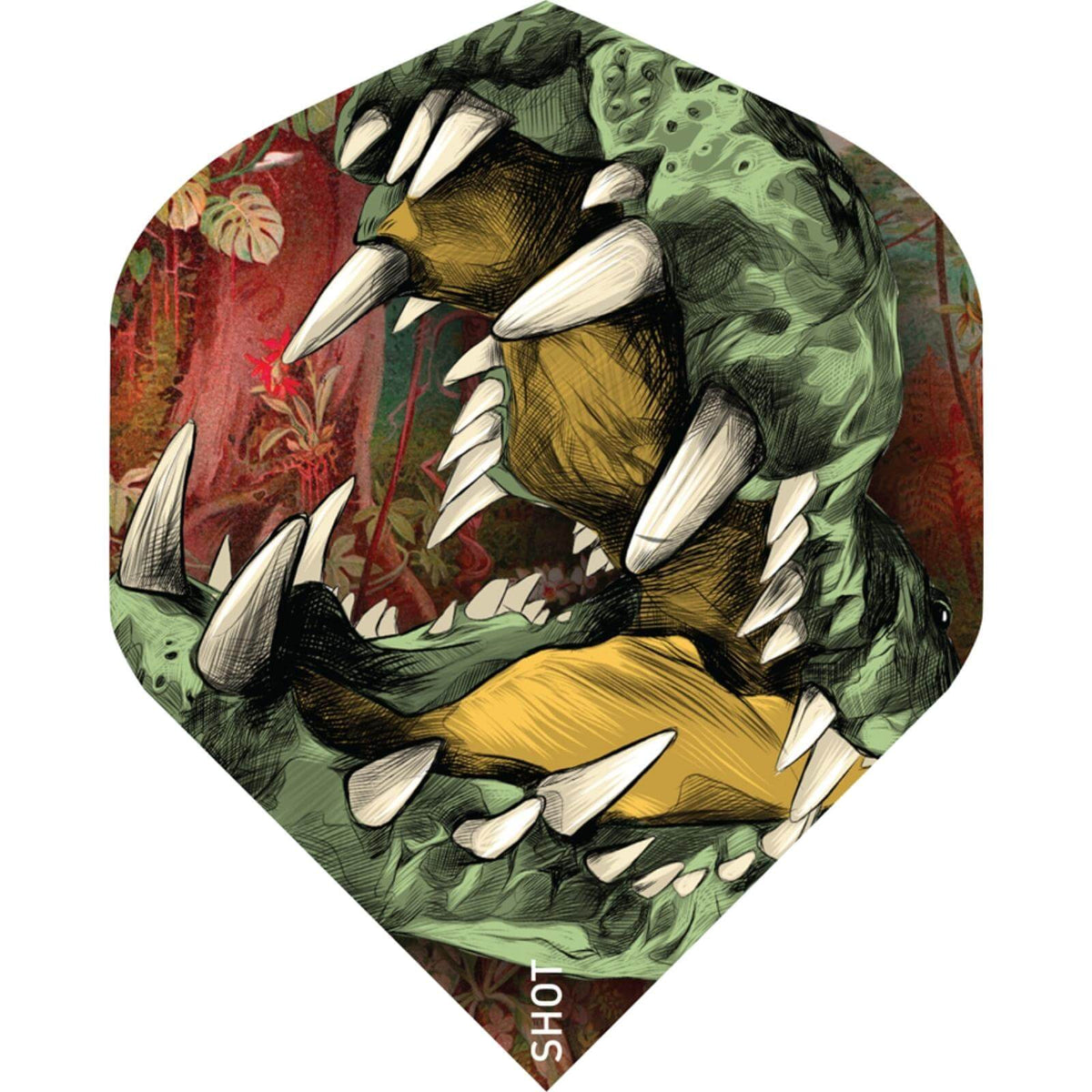 Dart Flights - Shot - Americana - Big Wing Dart Flights Chomp