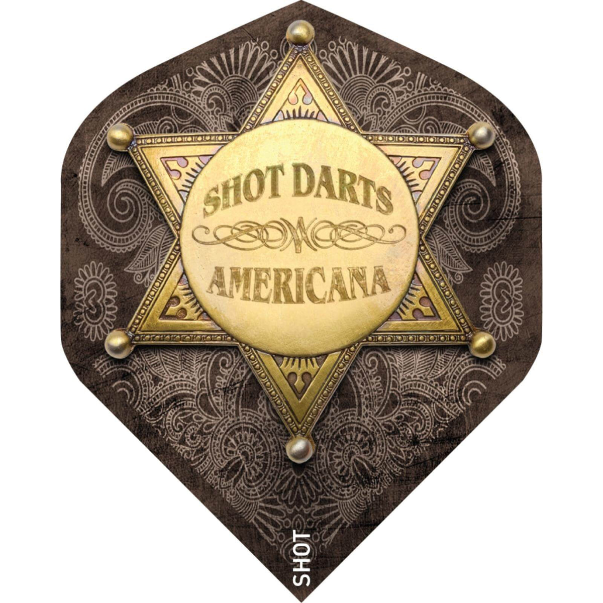 Dart Flights - Shot - Americana - Big Wing Dart Flights Tin