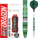 Red Dragon - Artura Green Darts - 90% Tungsten - 24g 26g -