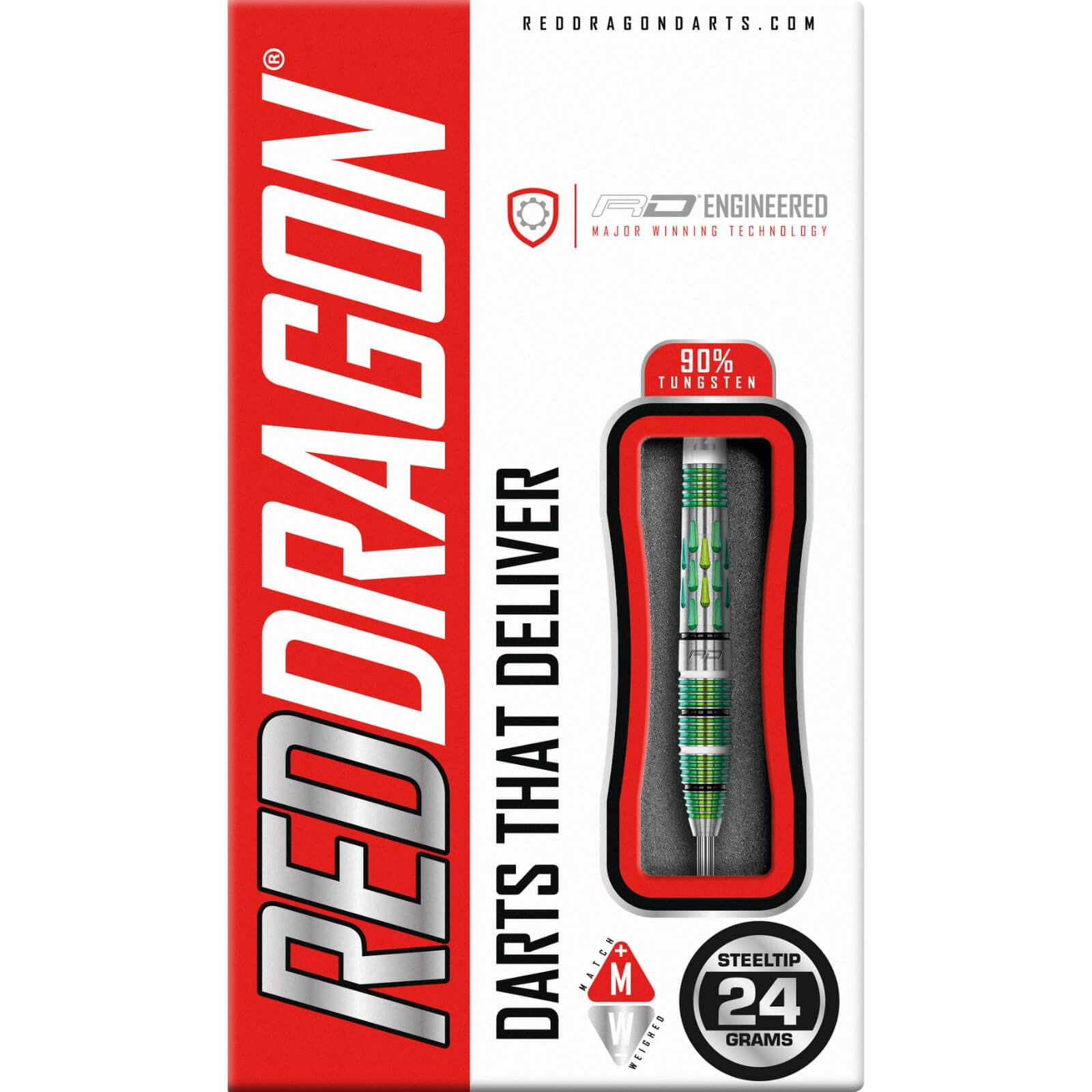 Red Dragon Artura Green Darts For Sale | 24g 26g | Avid Darts Shop