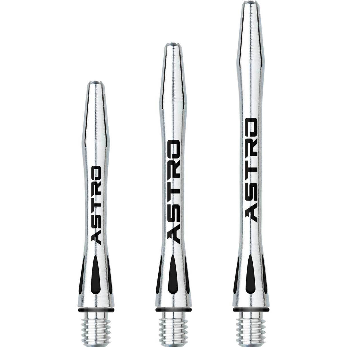 Winmau - Astro - Aluminium Dart Shafts - Short (35mm) / Black