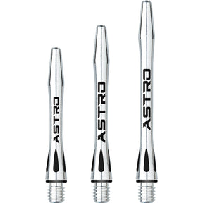 Winmau - Astro - Aluminium Dart Shafts - Short (35mm) / Black