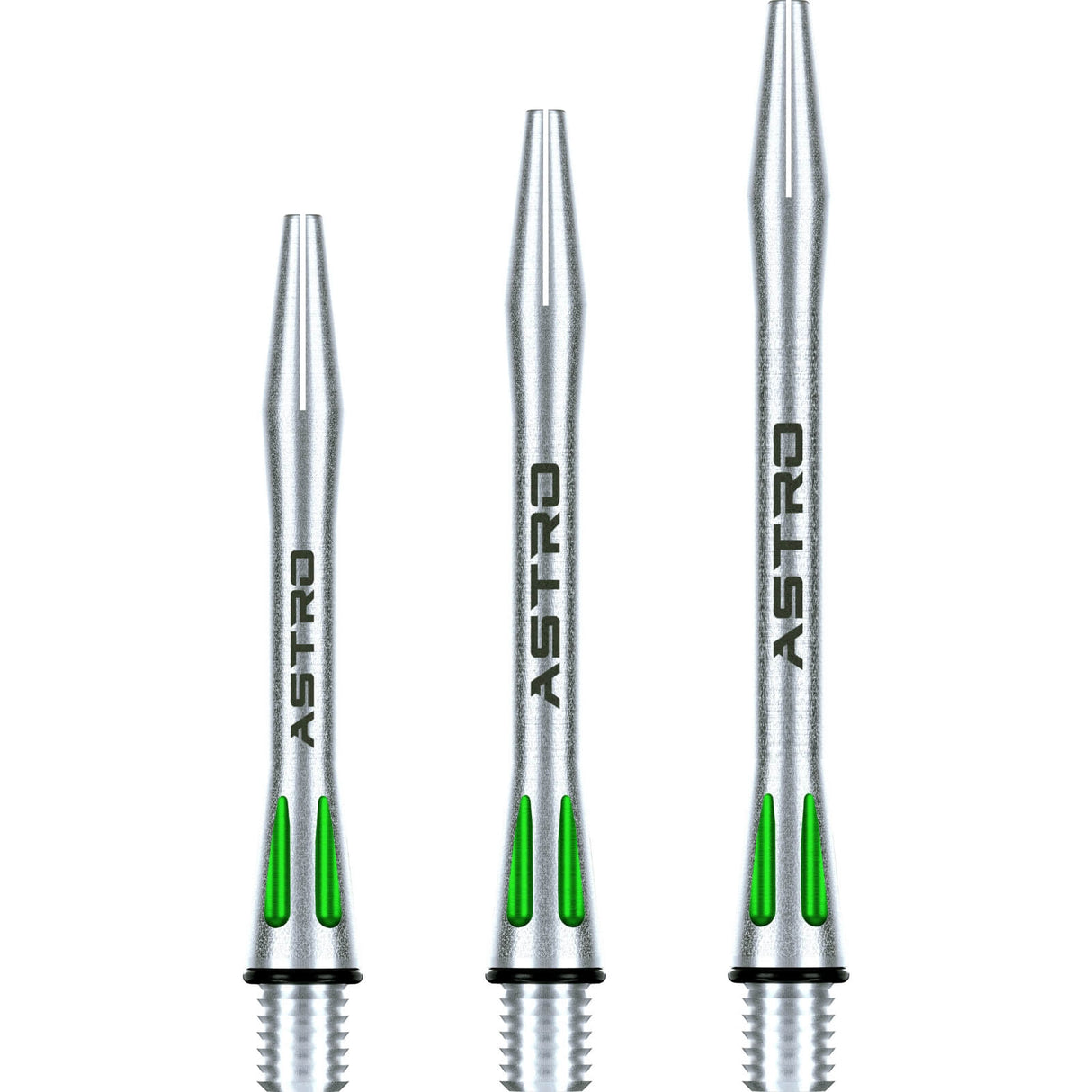 Winmau - Astro - Aluminium Dart Shafts - Short (35mm) / Green