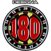 Designa - Dart Pin Badges - 180 Large