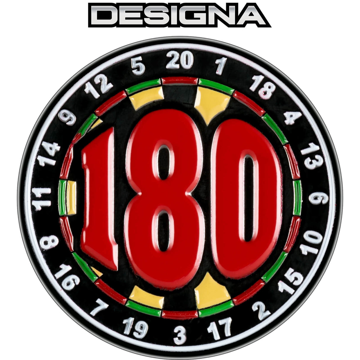 Designa - Dart Pin Badges - 180 Large