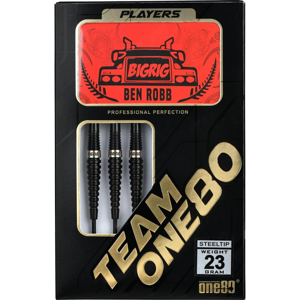 Darts - One80 - Ben Robb Darts - Steel Tip - 90% Tungsten - 21g 23g 25g 