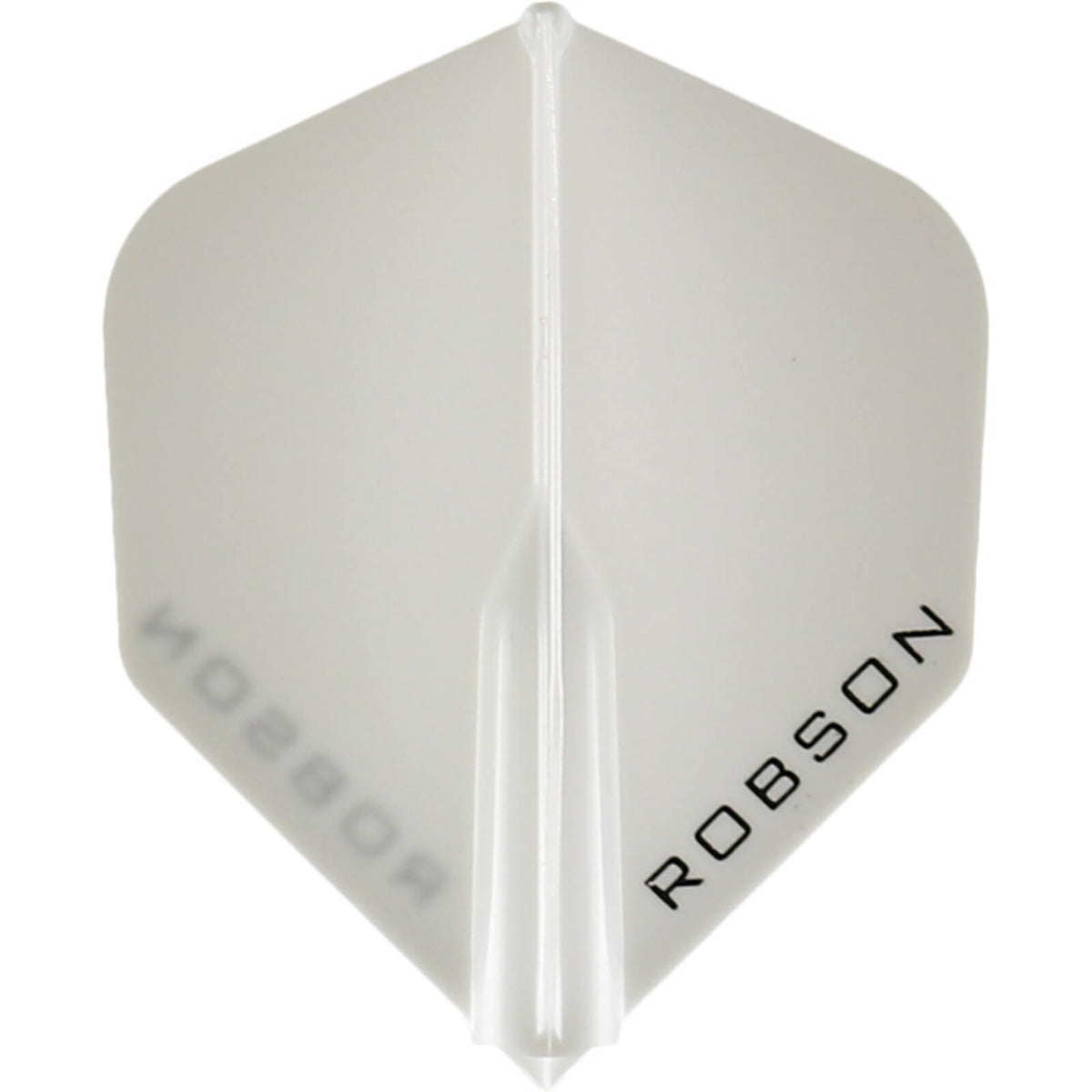 Dart Flights - Robson - Plus - Big Wing Dart Flights Clear White