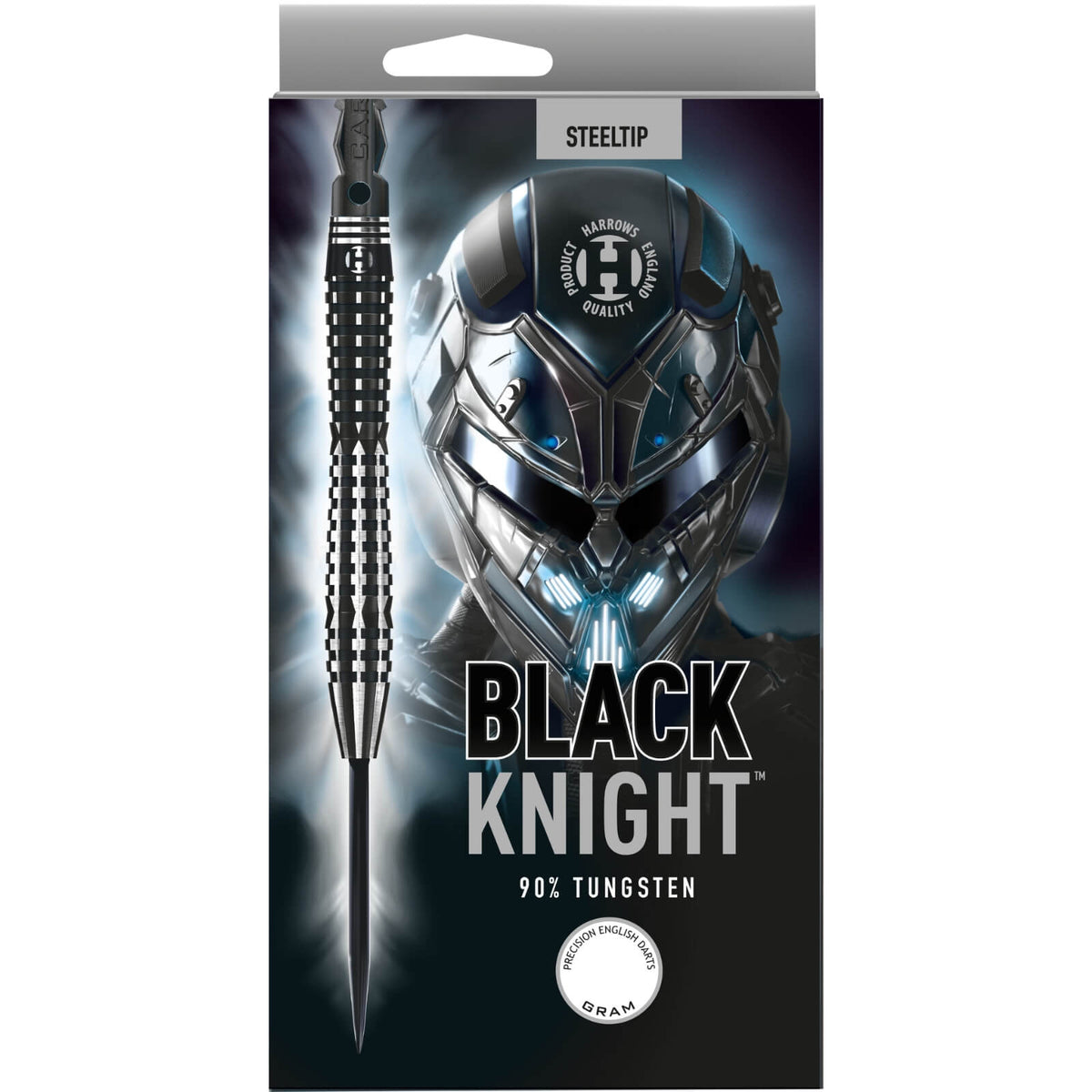 Darts - Harrows - Black Knight Darts - Steel Tip - 90% Tungsten - 21g 22g 23g 24g 25g 26g 