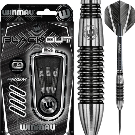 Winmau - Blackout Darts - 90% Tungsten - 24g 26g -