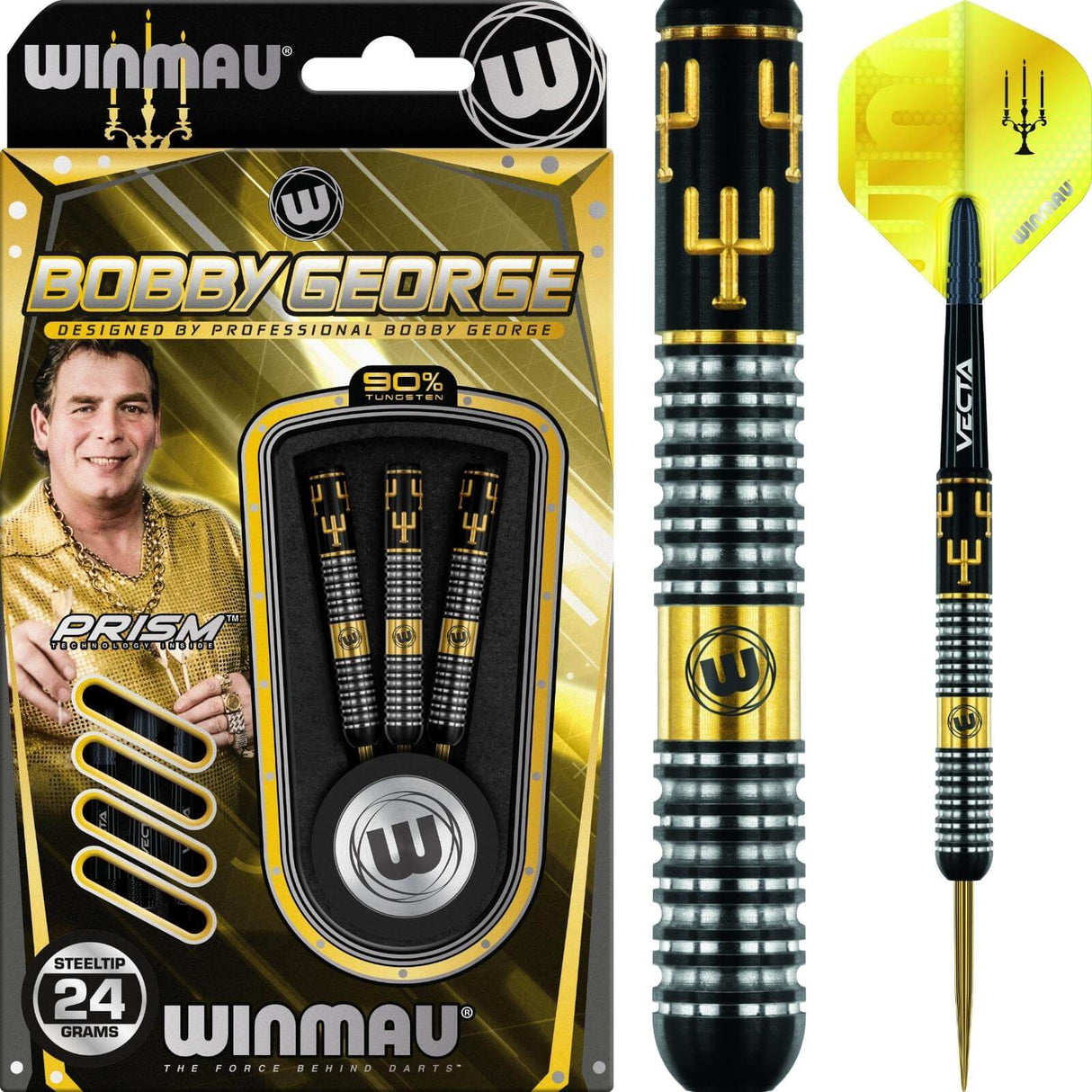 Winmau - Bobby George Darts - 90% Tungsten - 24g -