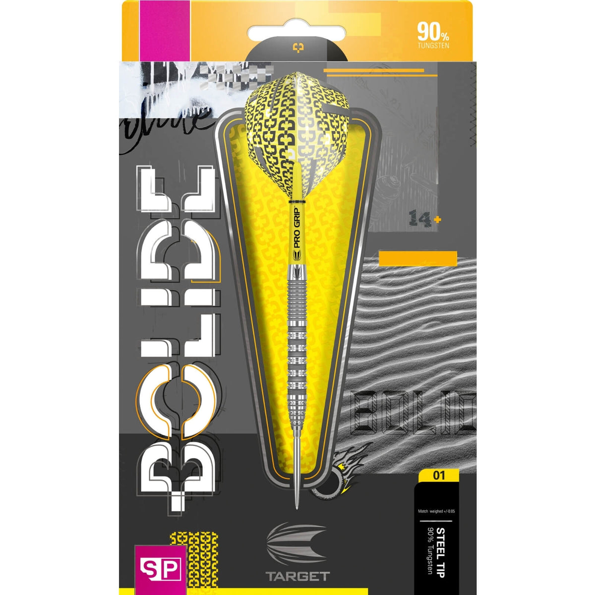 Darts - Target - Bolide 01 Darts - Swiss Point - Steel Tip - 90% Tungsten - 21g 23g 25g 