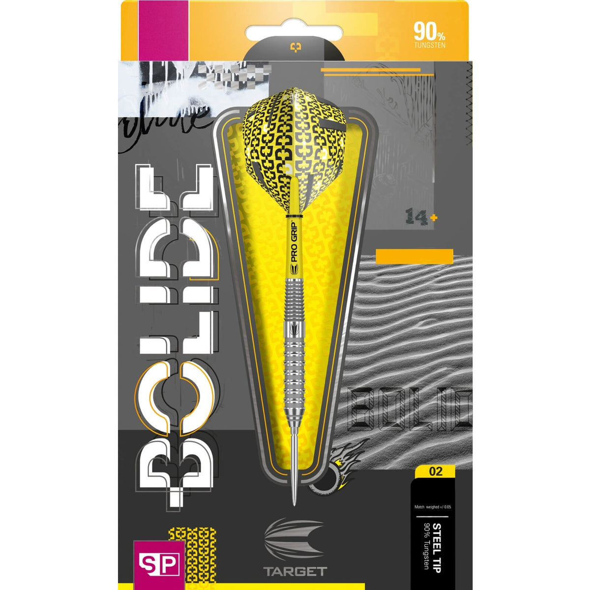 Darts - Target - Bolide 02 Darts - Swiss Point - Steel Tip - 90% Tungsten - 21g 23g 25g 