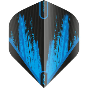 Red Dragon - Hardcore Radical Brushed - Big Wing Dart Flights - Blue