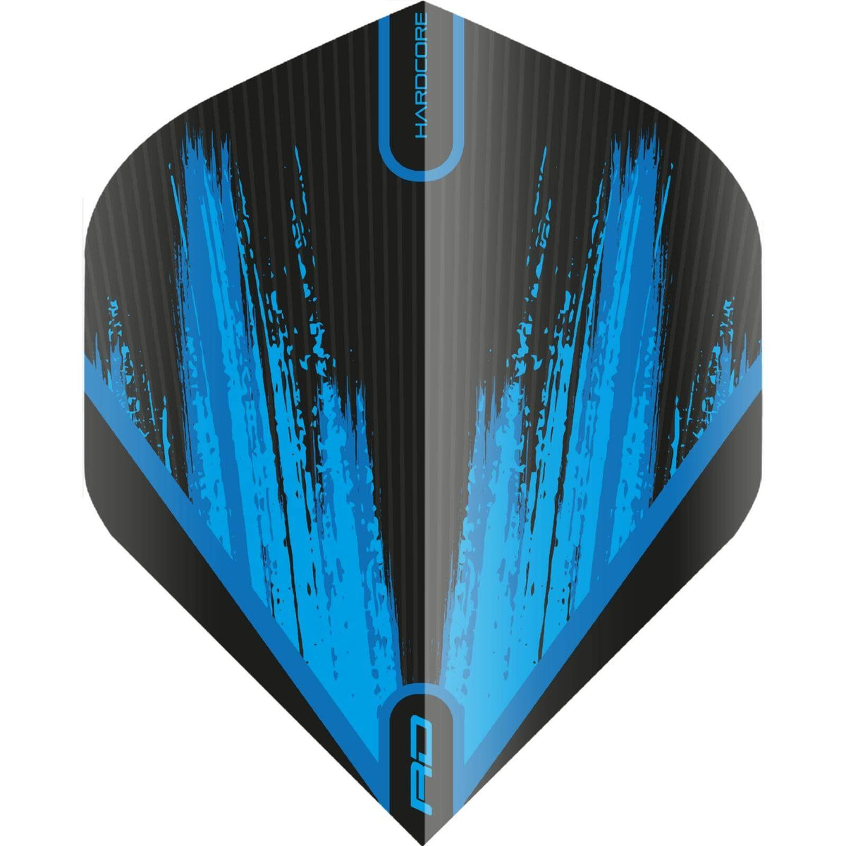 Dart Flights - Red Dragon - Hardcore Radical Brushed - Big Wing Dart Flights Blue