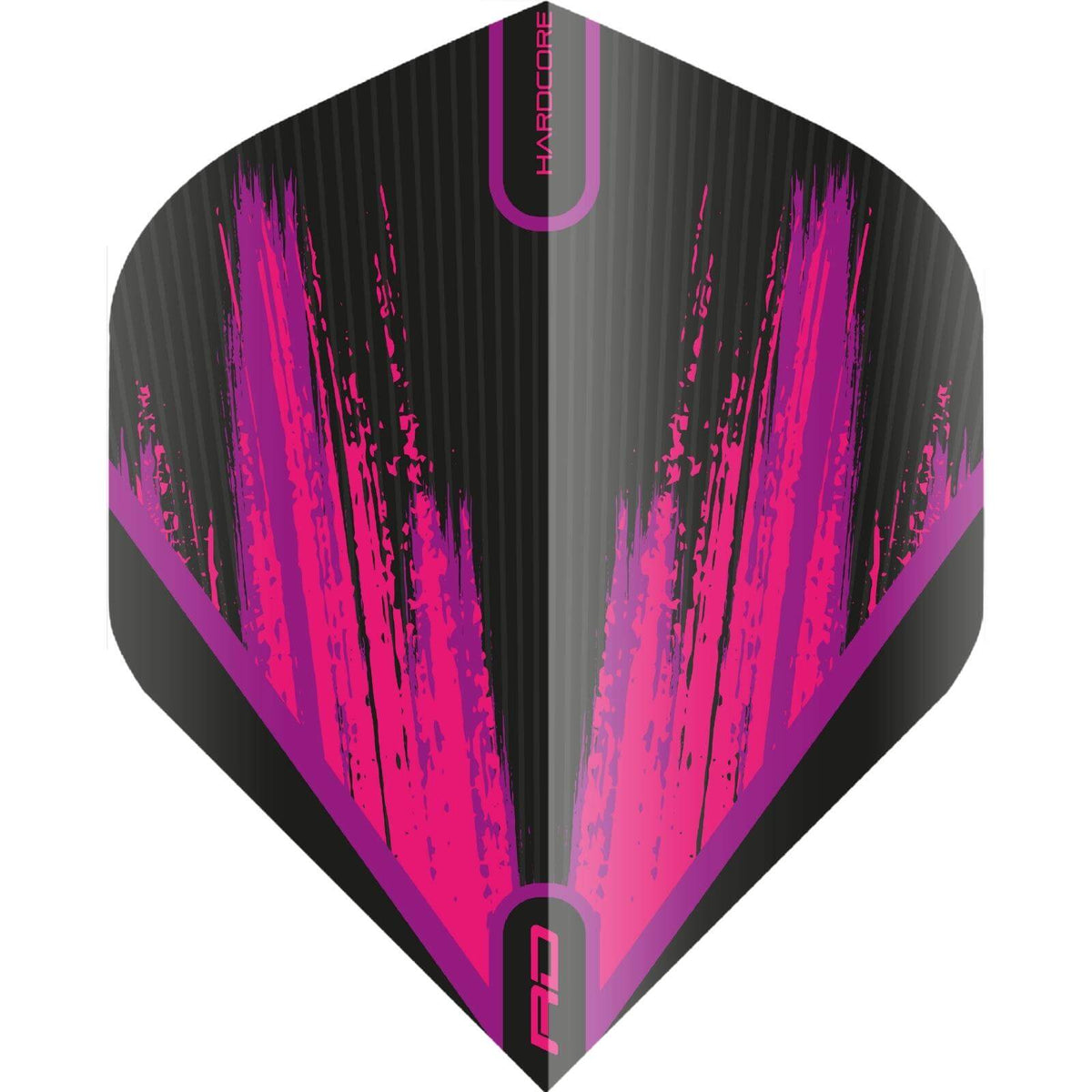 Dart Flights - Red Dragon - Hardcore Radical Brushed - Big Wing Dart Flights Pink