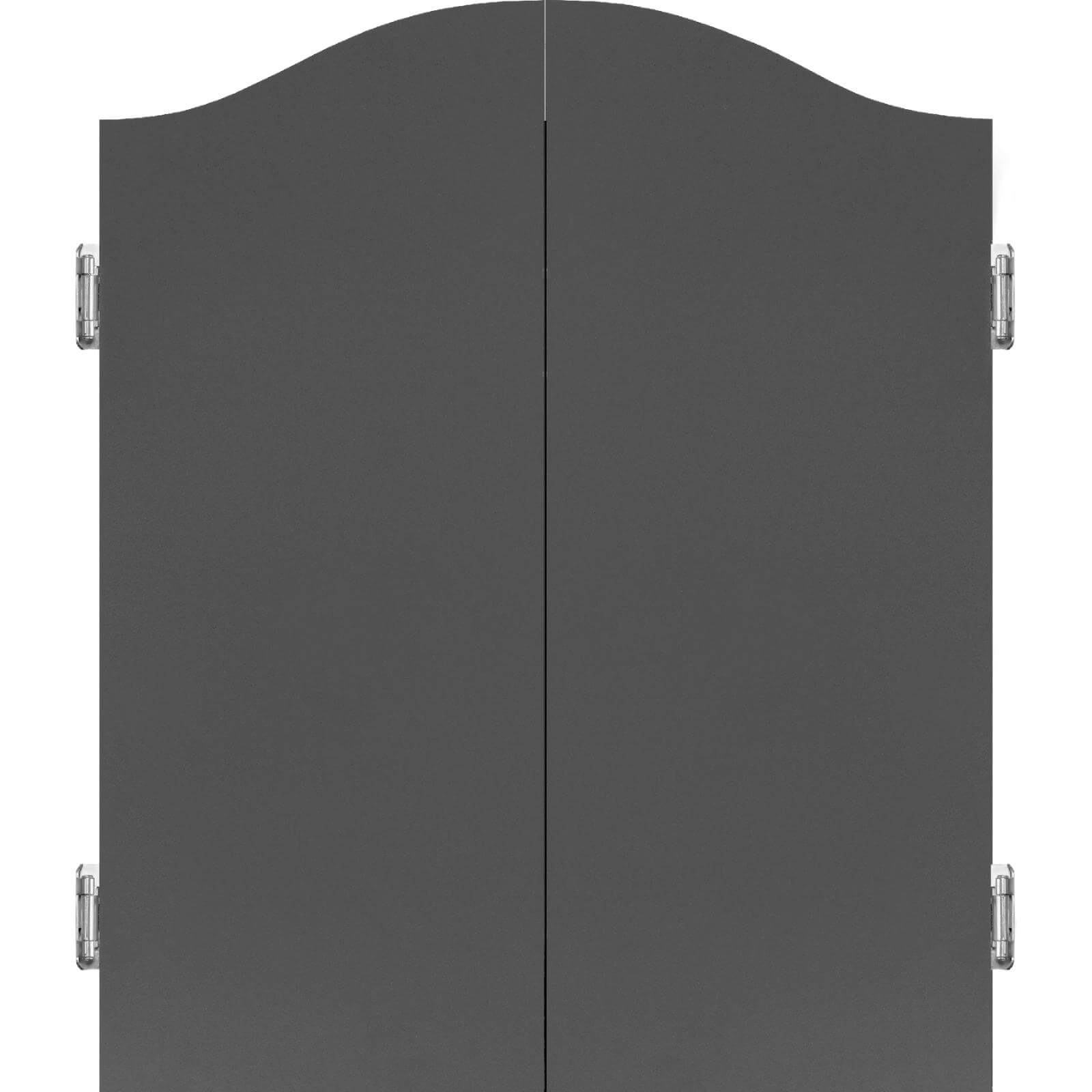 Dartboard Accessories - Mission - Dartboard Cabinet - Deluxe Quality - Grey 