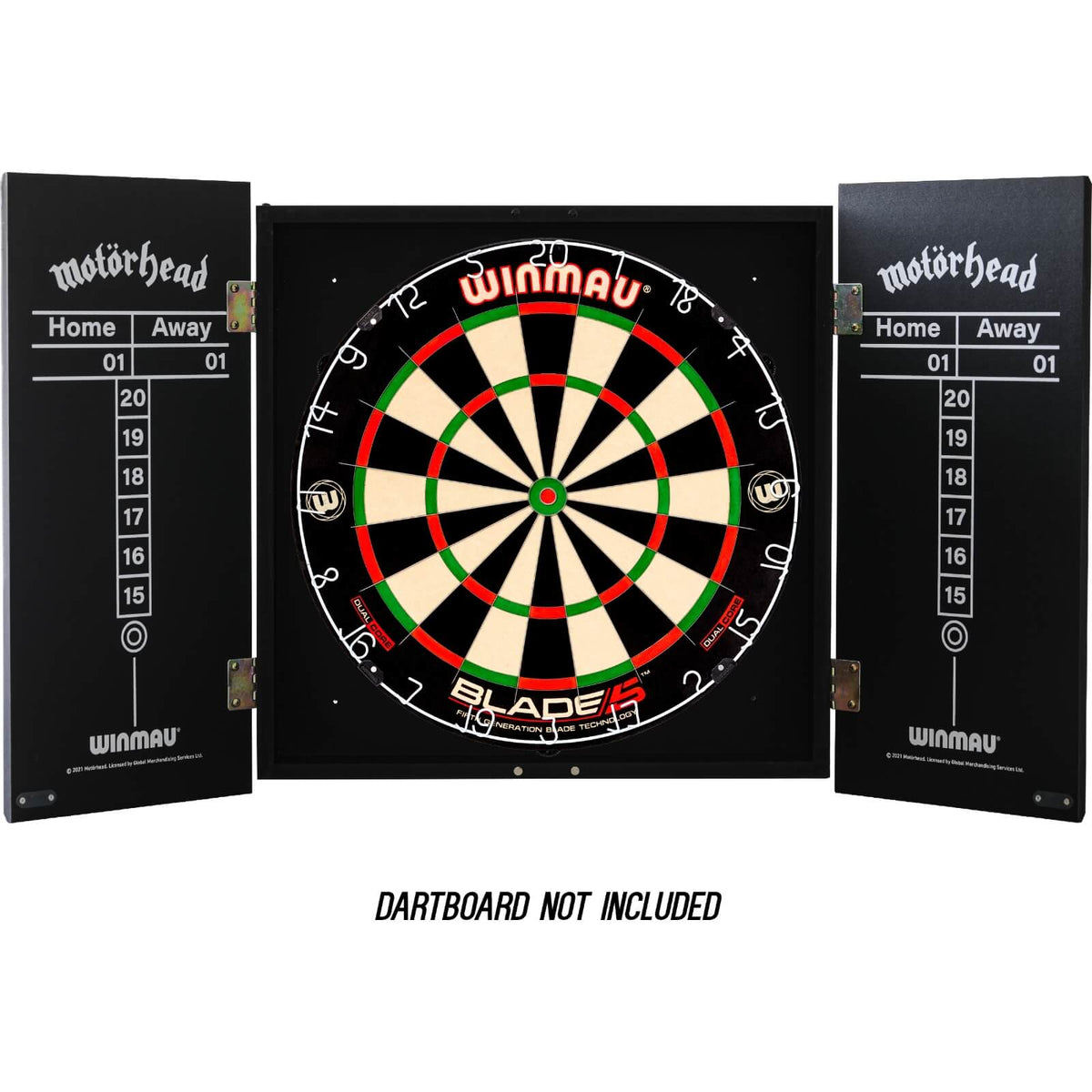 Dartboard Accessories - Winmau - Motorhead War Pig - Dartboard Cabinet 