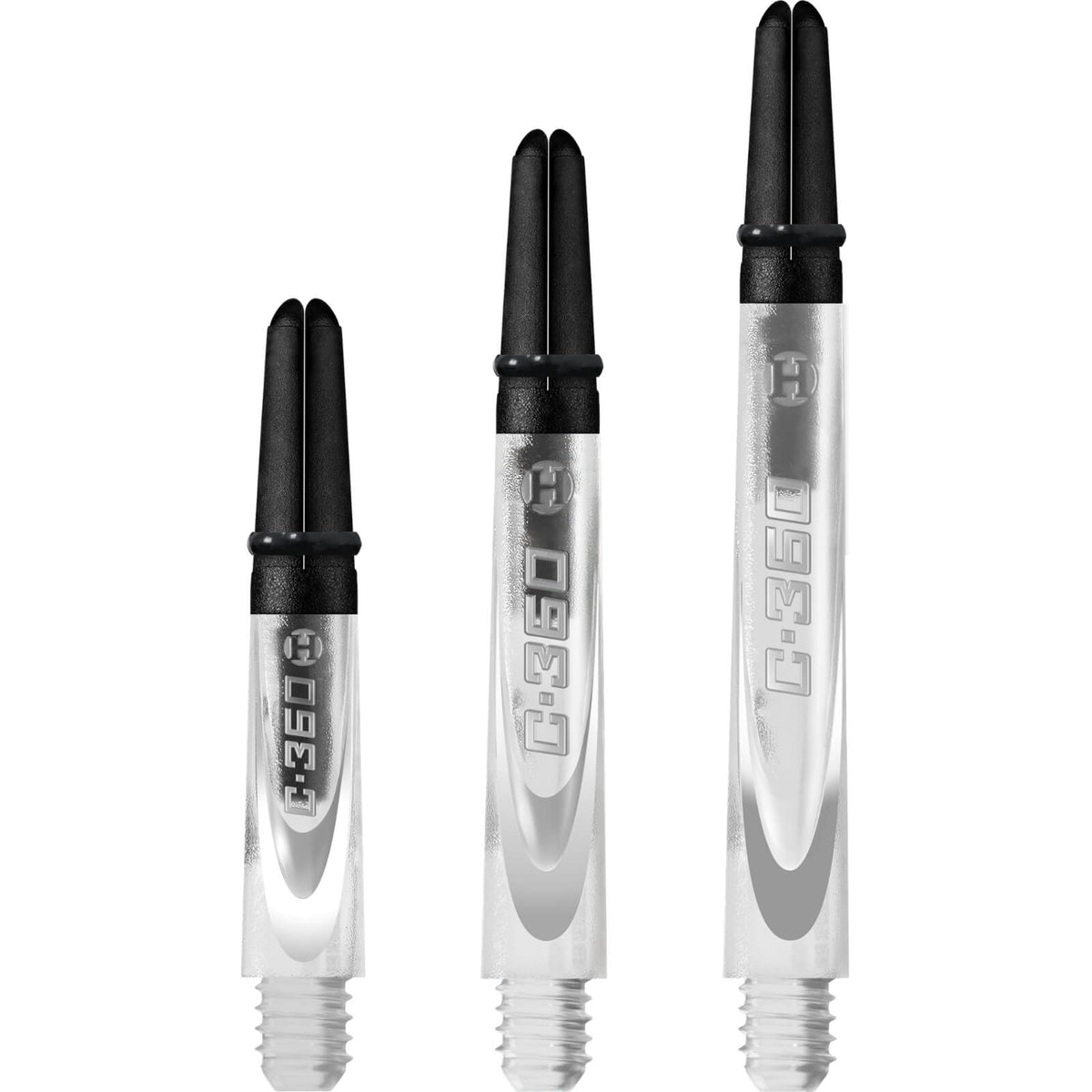 Dart Shafts - Harrows - Carbon 360 Dart Shafts Short (35mm) / Clear