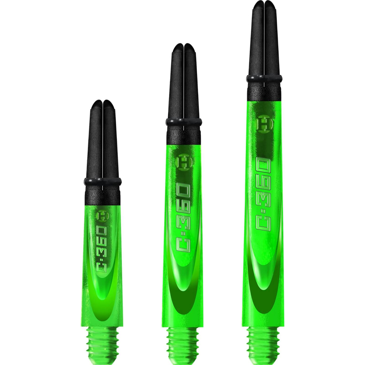 Dart Shafts - Harrows - Carbon 360 Dart Shafts Short (35mm) / Green