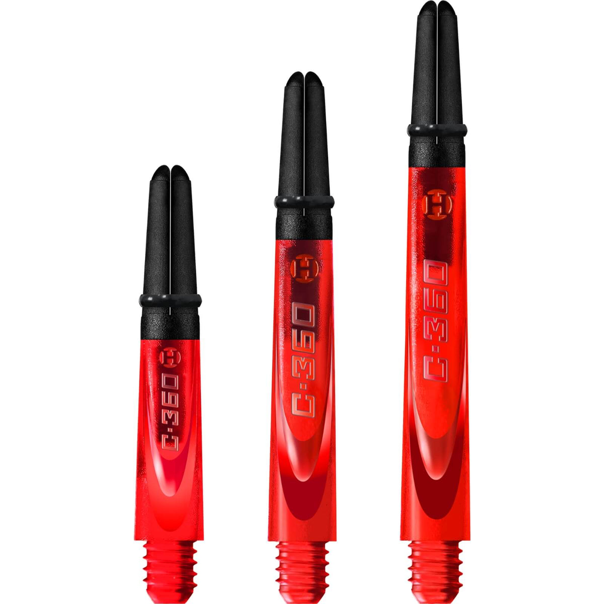 Dart Shafts - Harrows - Carbon 360 Dart Shafts Short (35mm) / Red