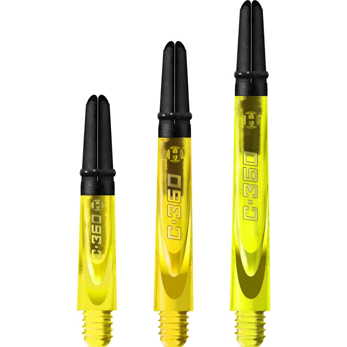 Dart Shafts - Harrows - Carbon 360 Dart Shafts Short (35mm) / Yellow
